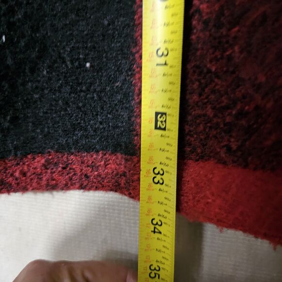 Old Navy Lumberjack Buffalo Plaid Jacket Women's Large Red Black Coat Cabincore - Picture 9 of 12